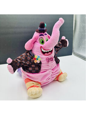 Inside Out Disney Pixar Cry Candy Bing Bong Pink Singing Elephant Plush